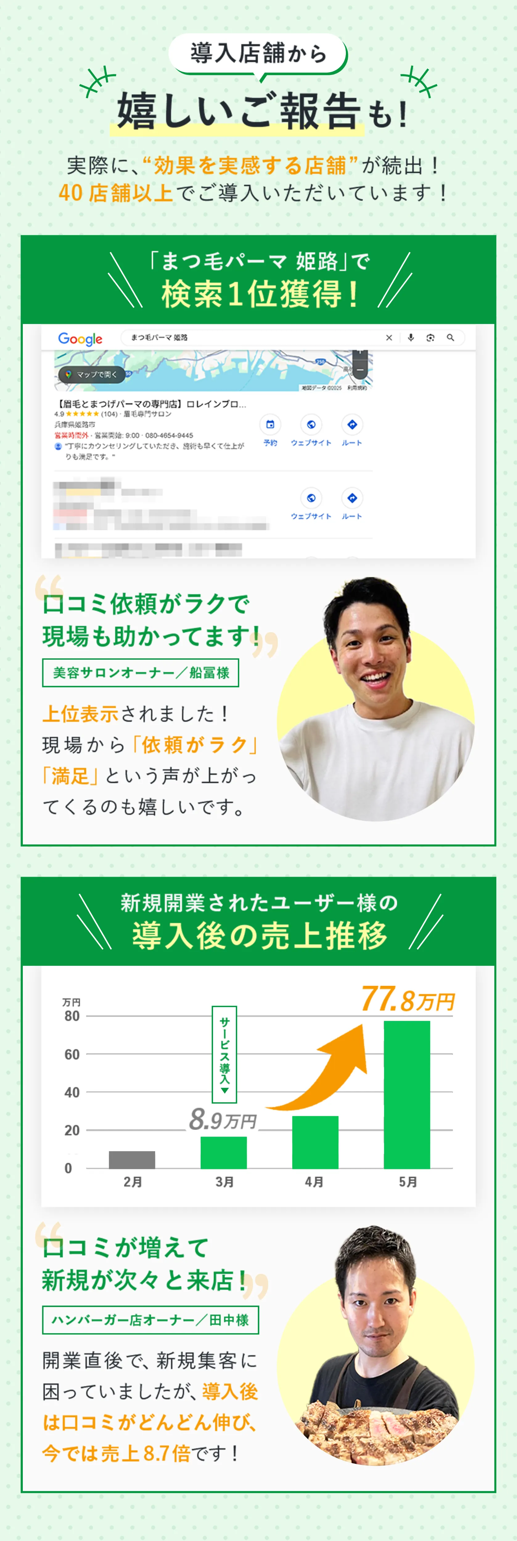 うれしいご報告